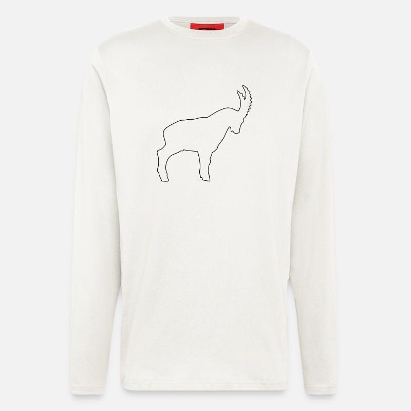 Steinbock - Langarmshirt - made by SPREAD - OFF WHITE