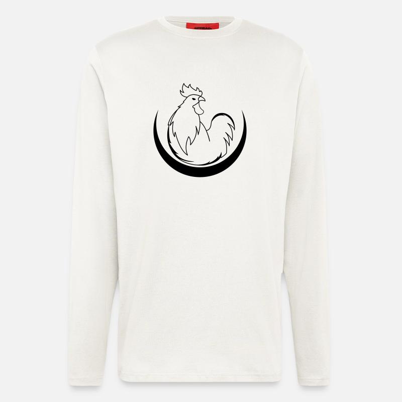 hahn_01 - Langarmshirt - made by SPREAD  - OFF WHITE