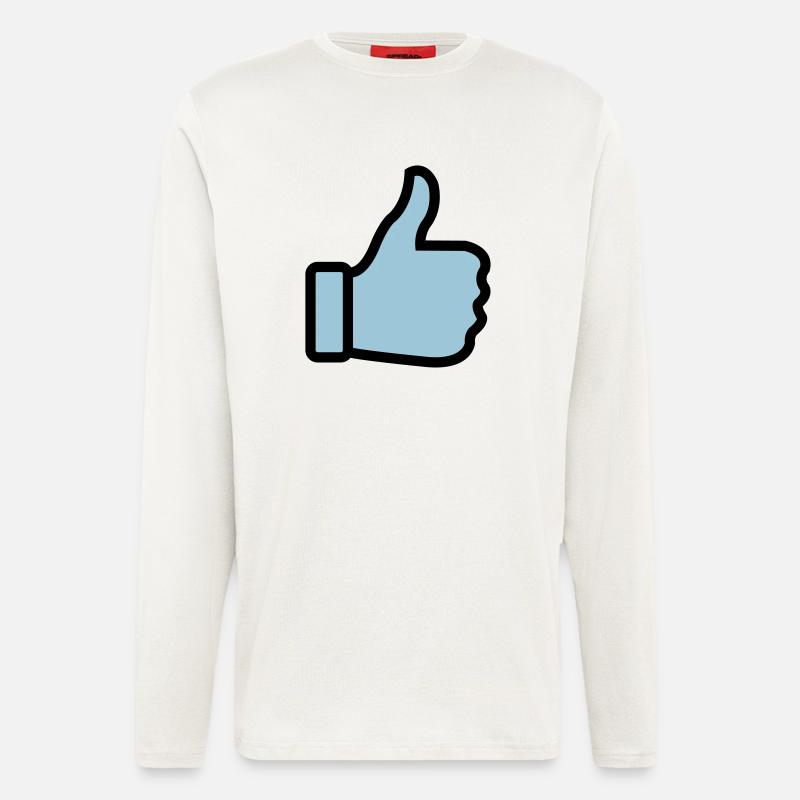 thumbs_up_02 - Langarmshirt - made by SPREAD  - OFF WHITE