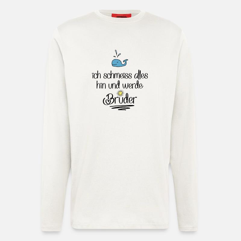 ich werde Bruder - Langarmshirt - made by SPREAD  - OFF WHITE