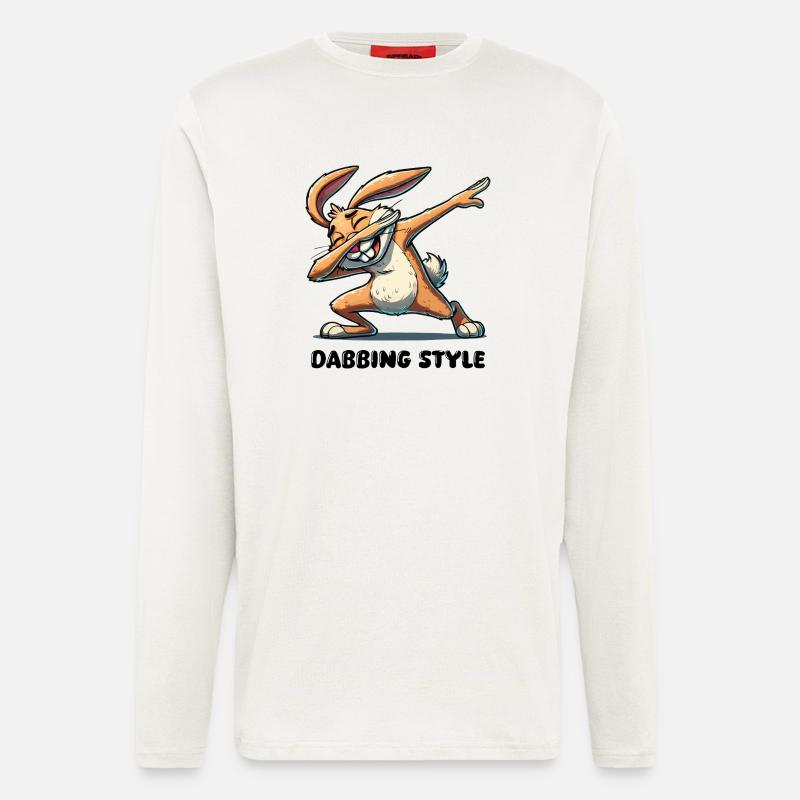 Bunny Dabbing Comic - Longsleeve - made by SPREAD  - OFF WHITE