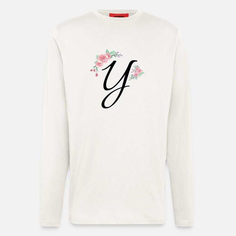 Brief und Blumen - Langarmshirt - made by SPREAD  - OFF WHITE