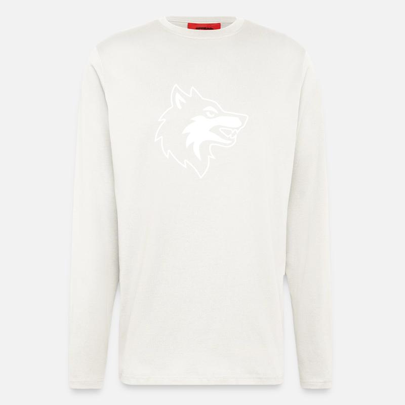 Wolf head logo icon - Longsleeve - made by SPREAD - OFF WHITE