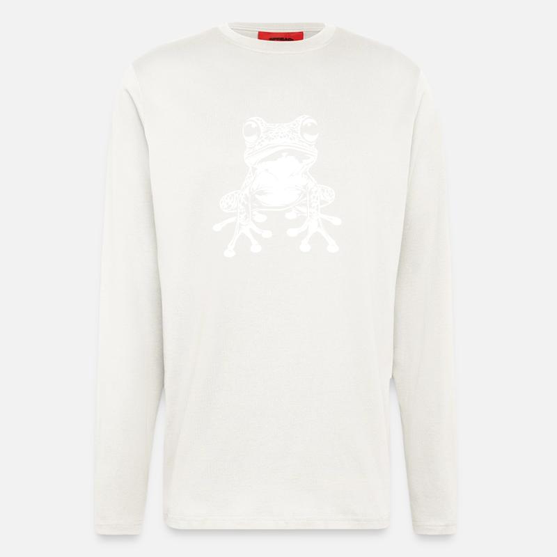 Frog Illustration Graphic Reptile - Longsleeve - made by SPREAD - OFF WHITE