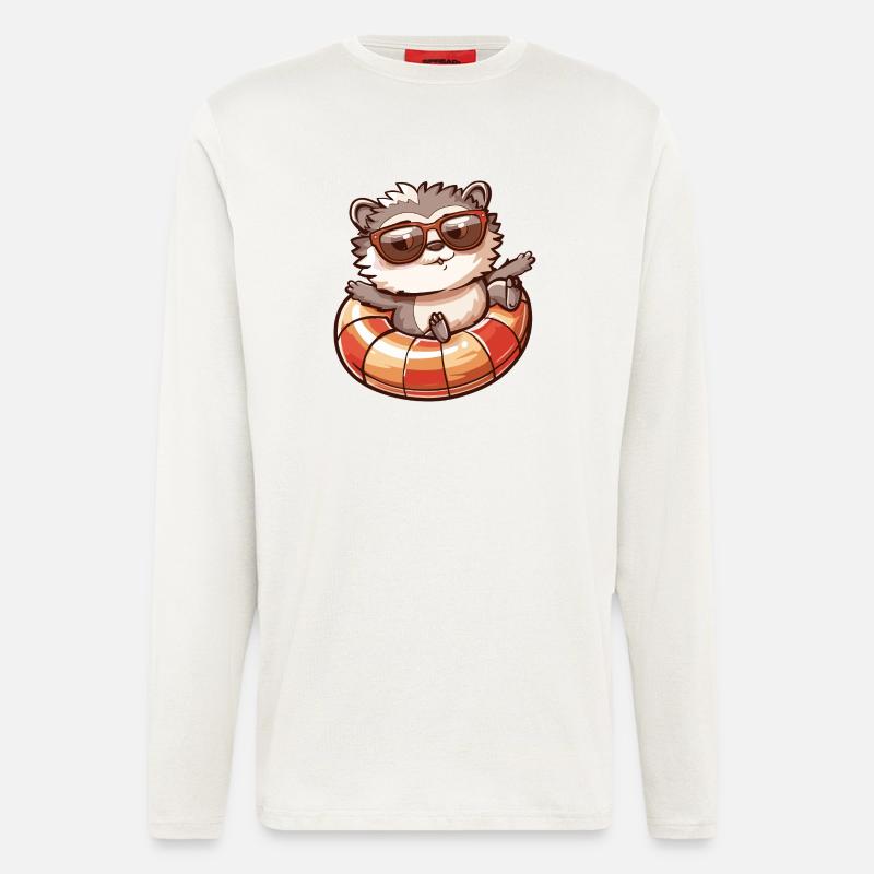 Igel Comic Cool - Langarmshirt - made by SPREAD  - OFF WHITE