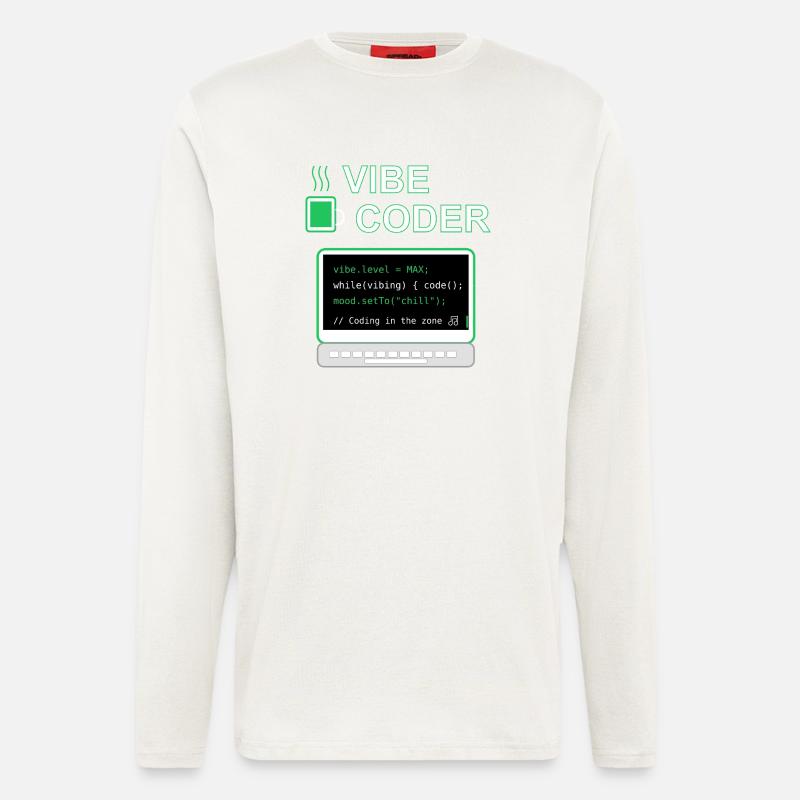 Vibe Coder - Longsleeve - made by SPREAD  - OFF WHITE