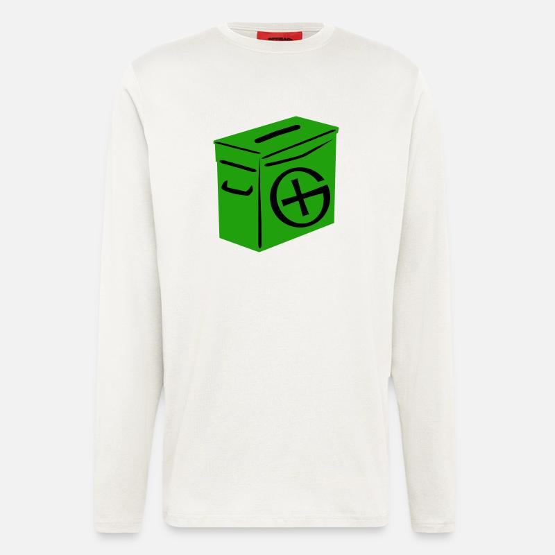 Geocaching: Ammo Can - Longsleeve - made by SPREAD  - OFF WHITE