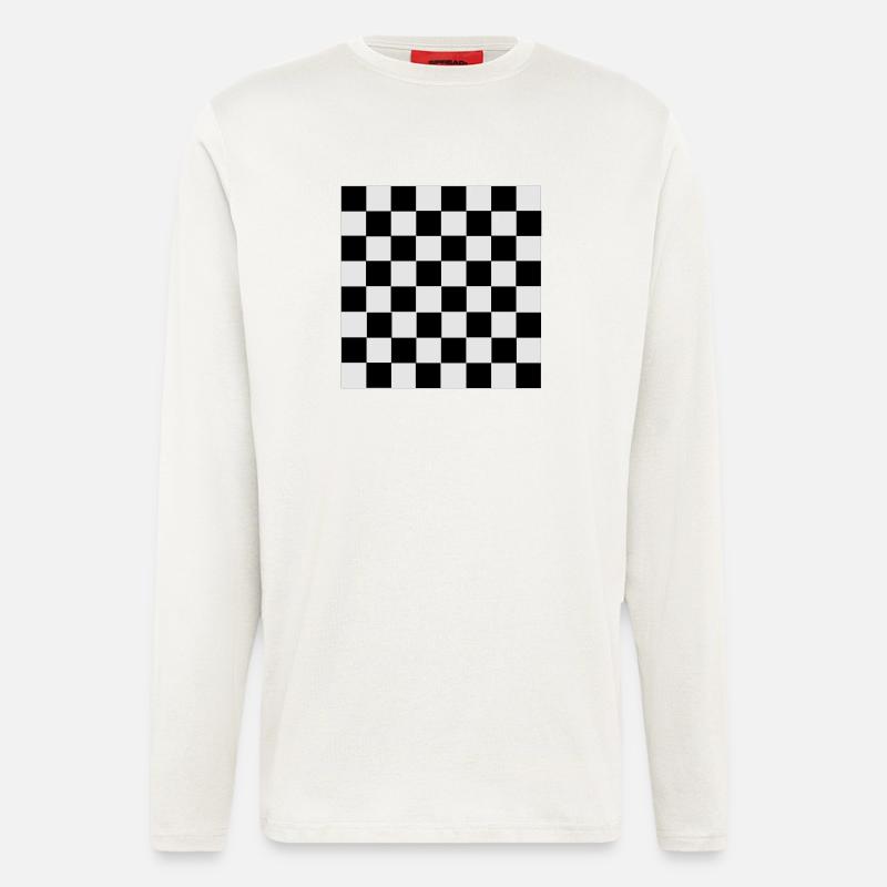 Schach - Langarmshirt - made by SPREAD  - OFF WHITE