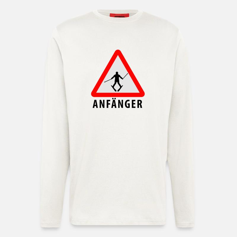 Ski Anfänger - Langarmshirt - made by SPREAD  - OFF WHITE