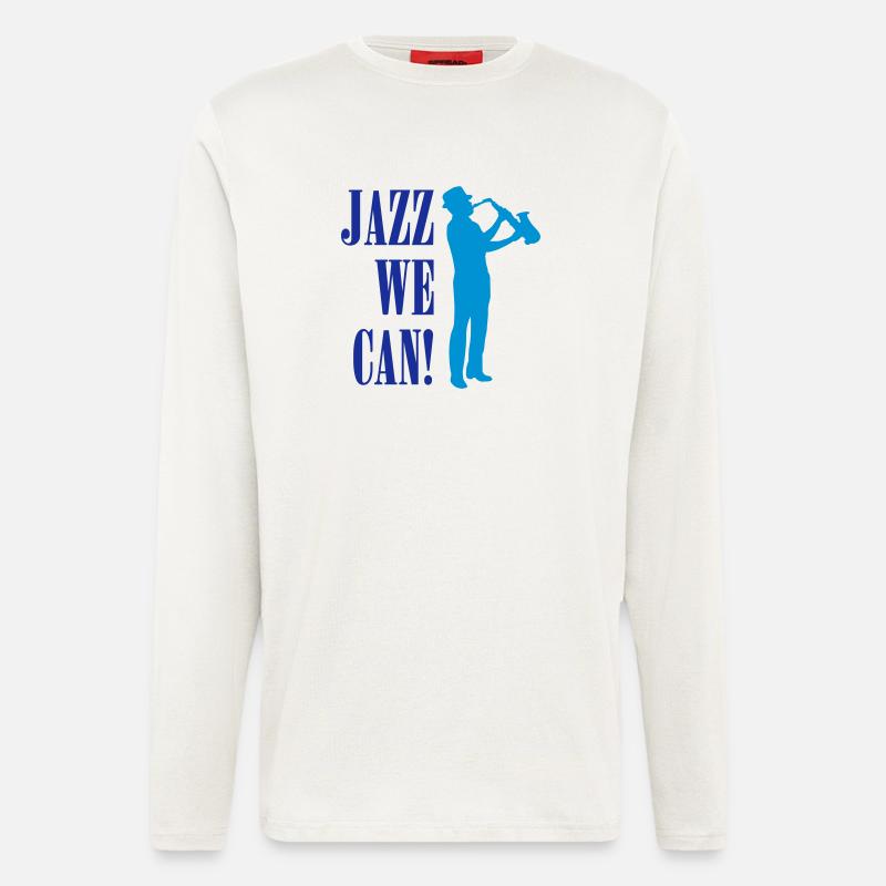 jazz_we_can_2c - Langarmshirt - made by SPREAD  - OFF WHITE