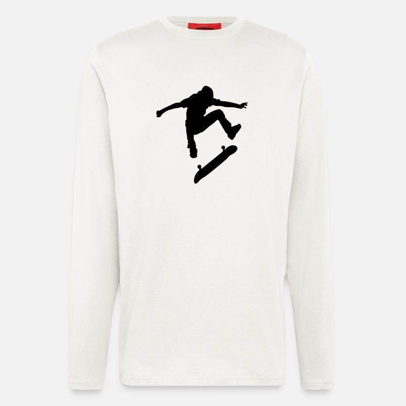 Skateboard - Longsleeve - made by SPREAD  - OFF WHITE