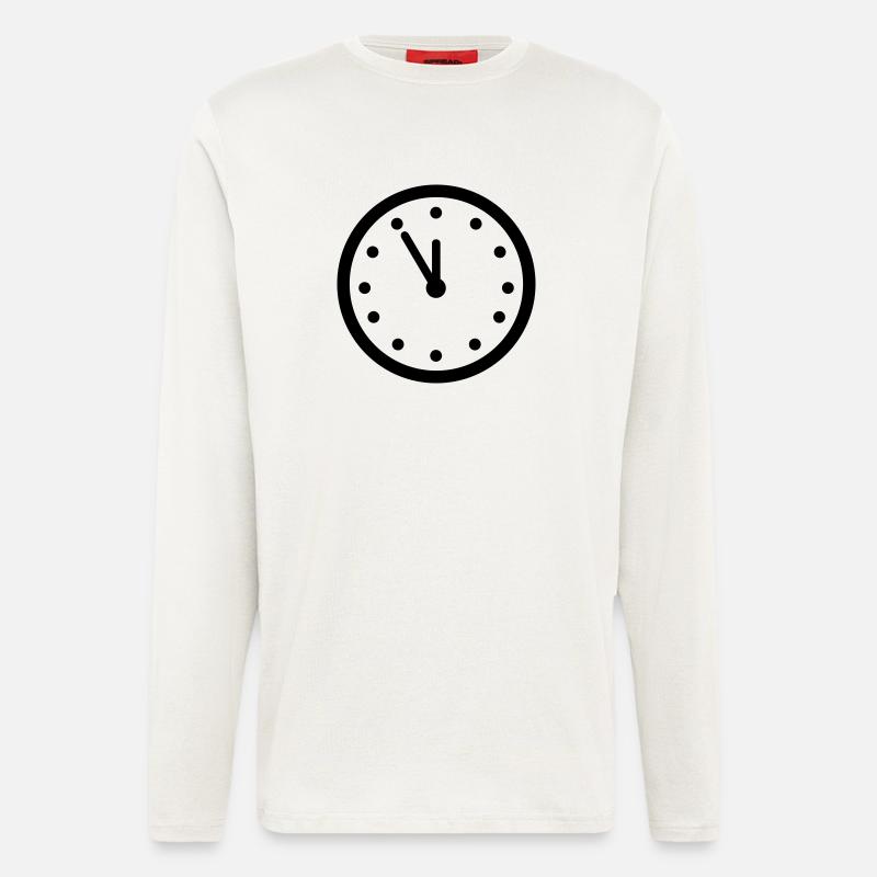 Clock - Line - Longsleeve - made by SPREAD  - OFF WHITE