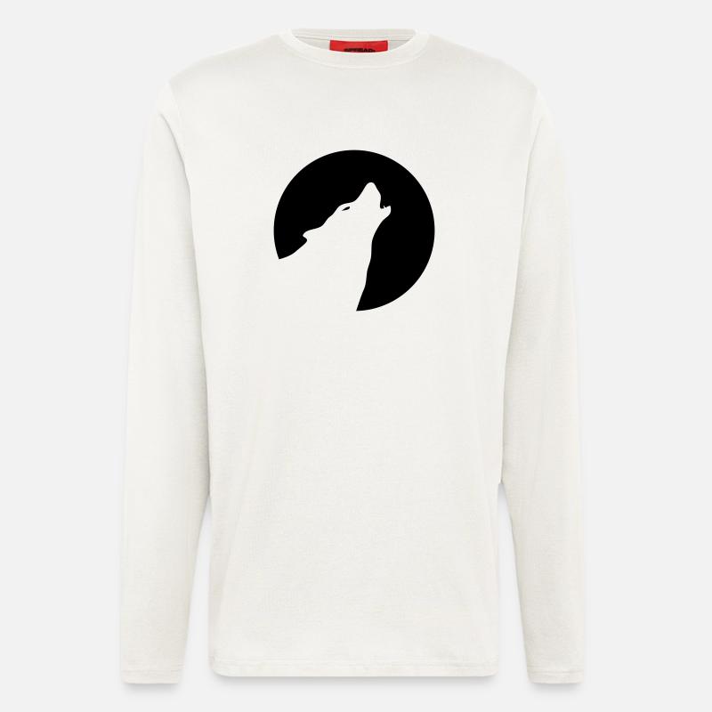 wolf - Longsleeve - made by SPREAD  - OFF WHITE