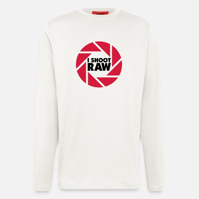 I shoot RAW - schwarz - Langarmshirt - made by SPREAD  - OFF WHITE