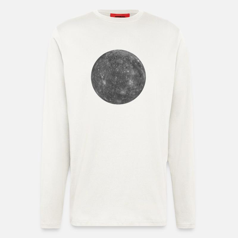 Planeten: Merkur - Langarmshirt - made by SPREAD - OFF WHITE