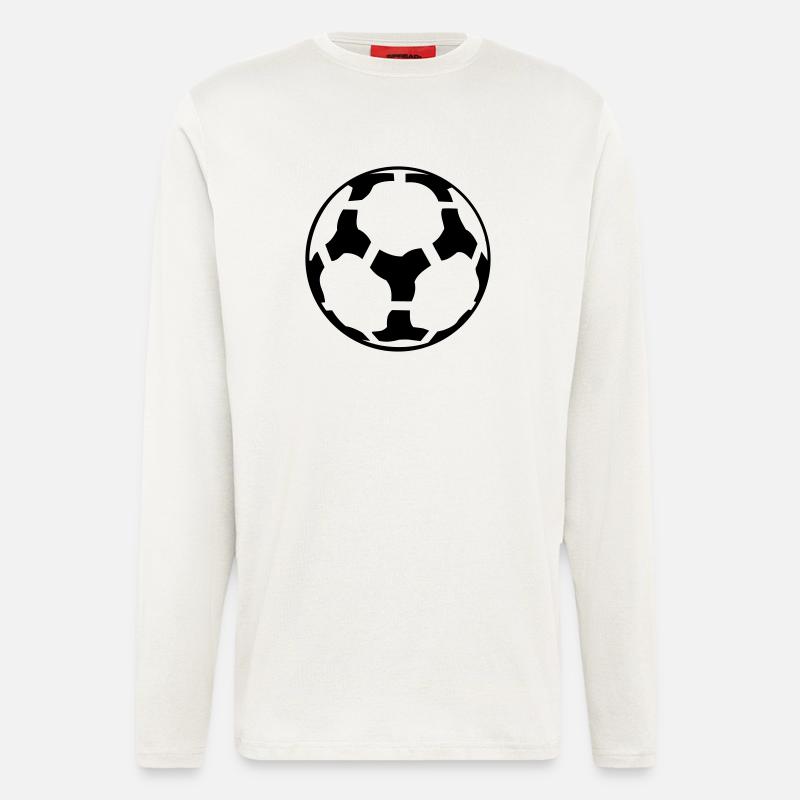 Fußball / soccer ball - Langarmshirt - made by SPREAD - OFF WHITE