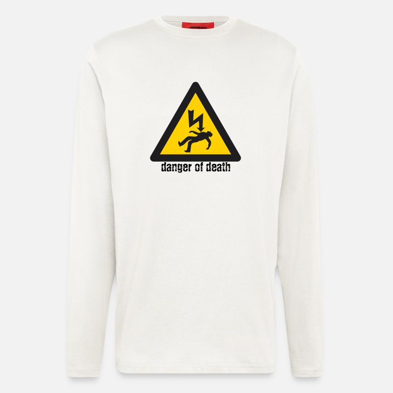 Todesgefahr - Langarmshirt - made by SPREAD  - OFF WHITE