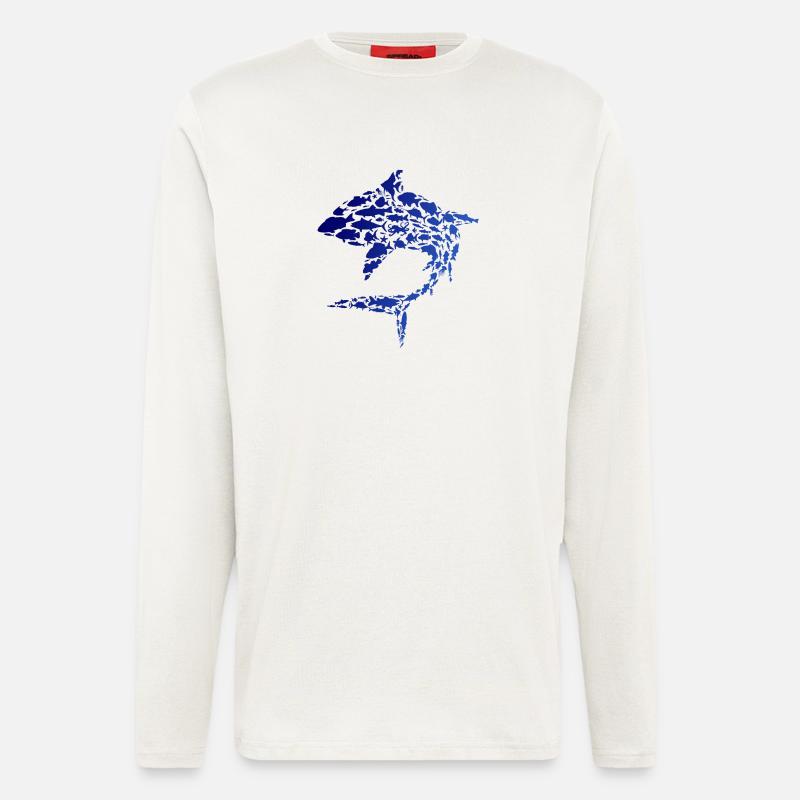 bigfish - Langarmshirt - made by SPREAD - OFF WHITE