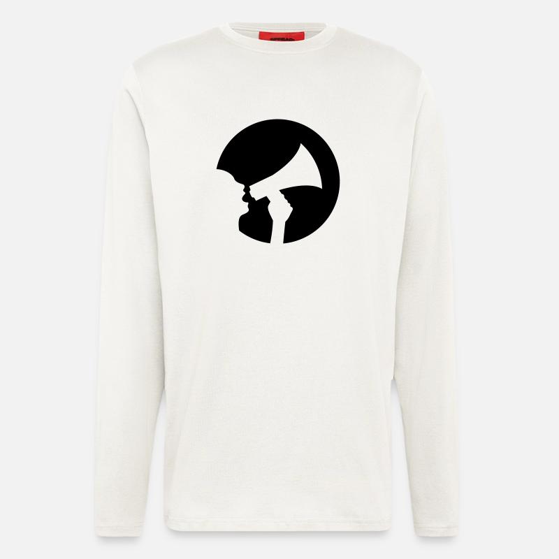Megaphon - Langarmshirt - made by SPREAD  - OFF WHITE