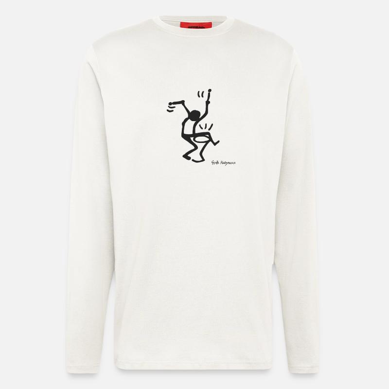 Trommler - Langarmshirt - made by SPREAD  - OFF WHITE
