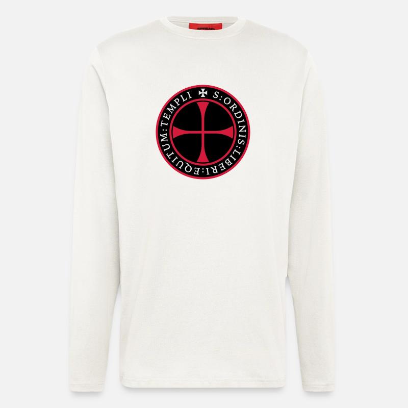 Knight Templar seal - Langarmshirt - made by SPREAD  - OFF WHITE