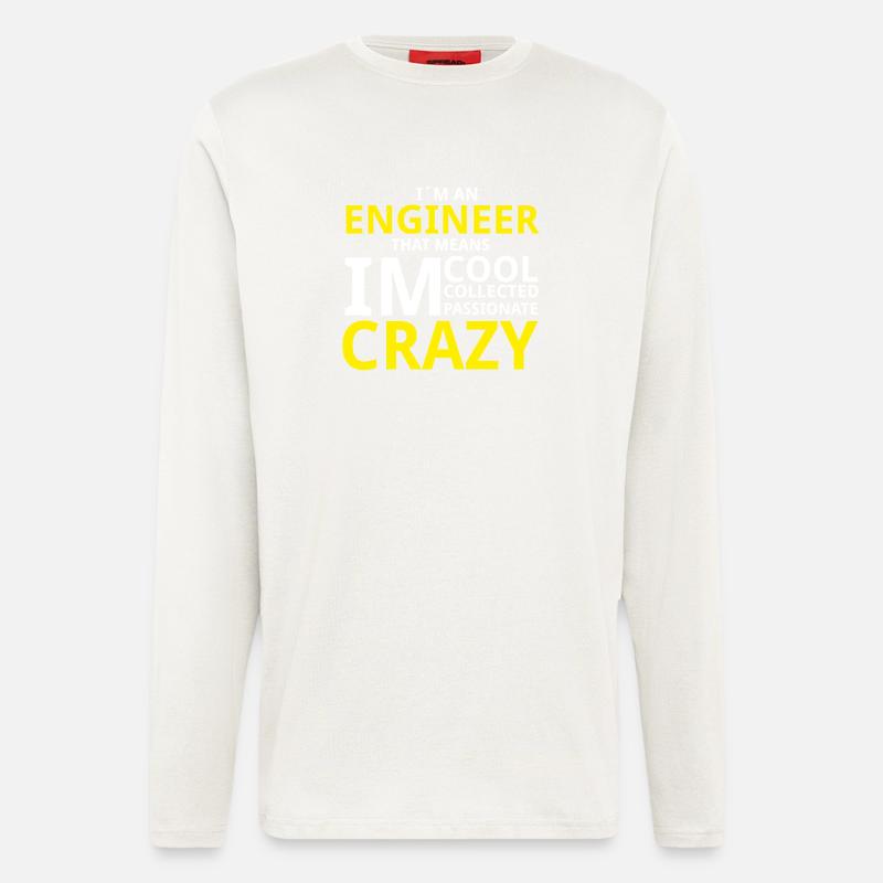 Crazy Engineer - Langarmshirt - made by SPREAD  - OFF WHITE