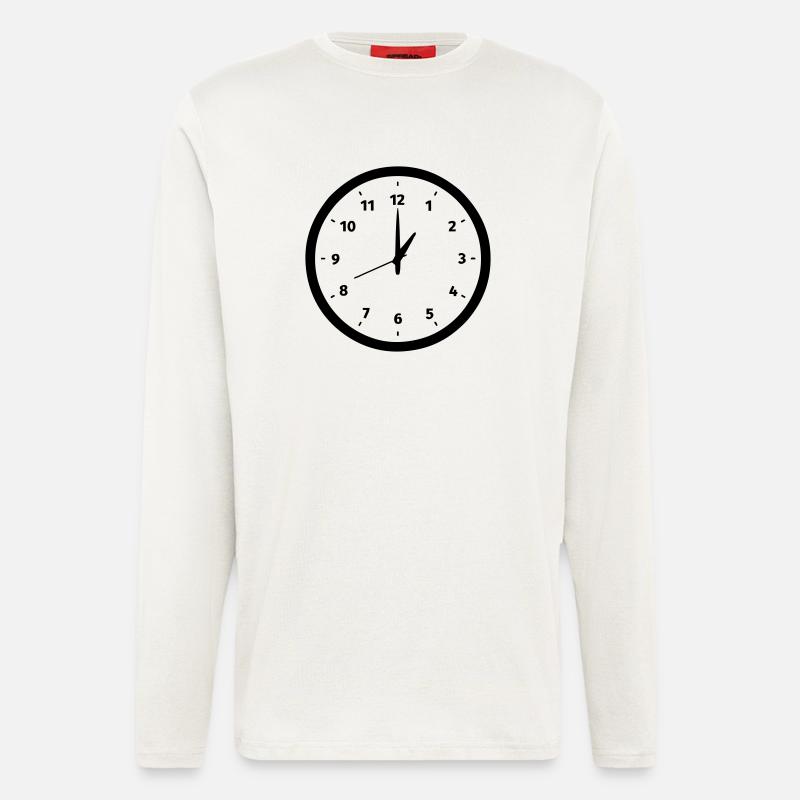 Uhr - Langarmshirt - made by SPREAD  - OFF WHITE
