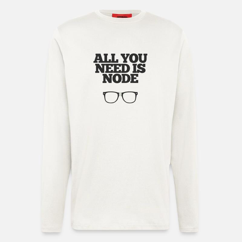 All You Need Is Node - Longsleeve - made by SPREAD  - OFF WHITE