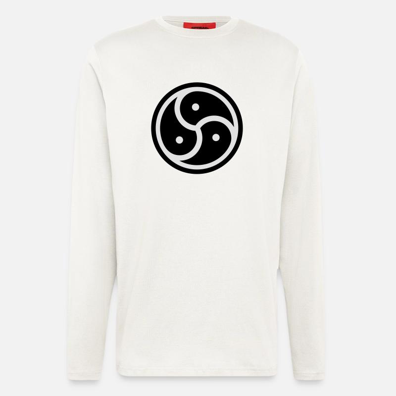 BDSM Logo - Langarmshirt - made by SPREAD  - OFF WHITE
