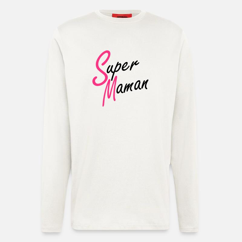 Super Maman - Langarmshirt - made by SPREAD  - OFF WHITE