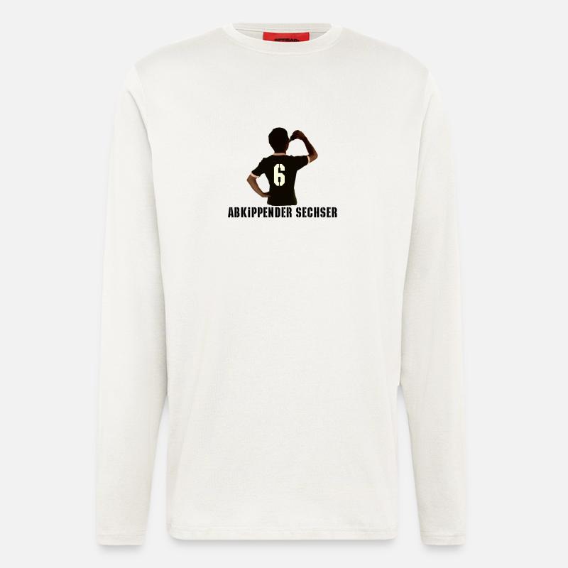 Abkippender Sechser 1 - Langarmshirt - made by SPREAD  - OFF WHITE