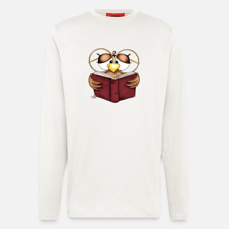 Gretchen Büchereule - Langarmshirt - made by SPREAD  - OFF WHITE