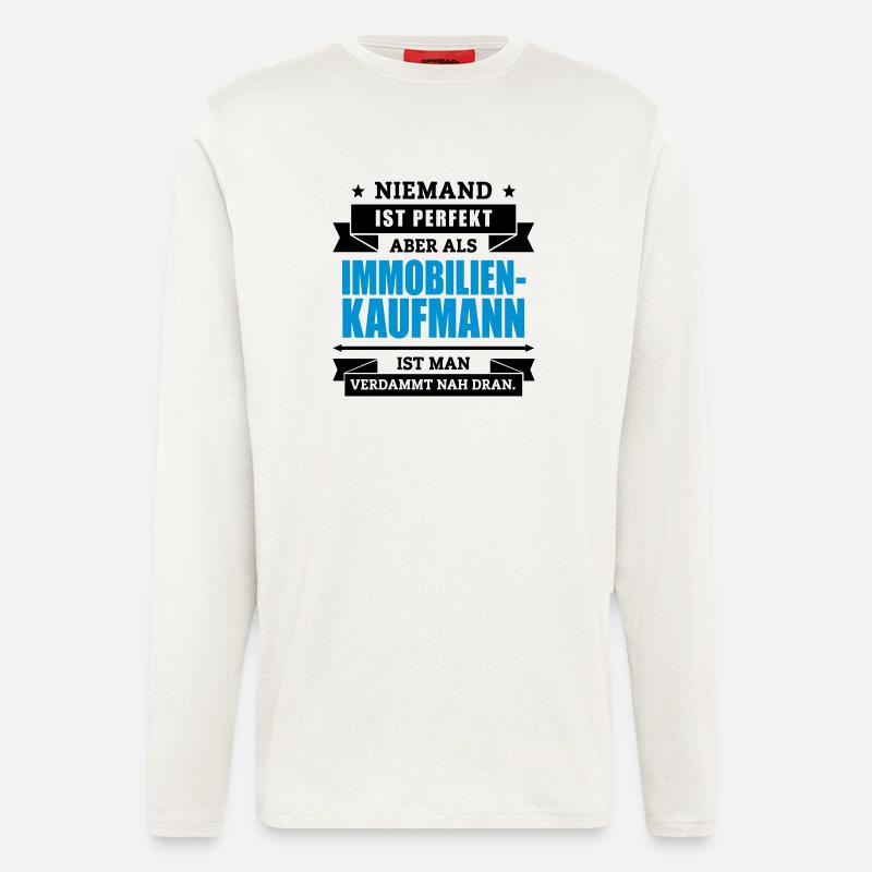 Fun Immobilienkaufmann - Langarmshirt - made by SPREAD  - OFF WHITE