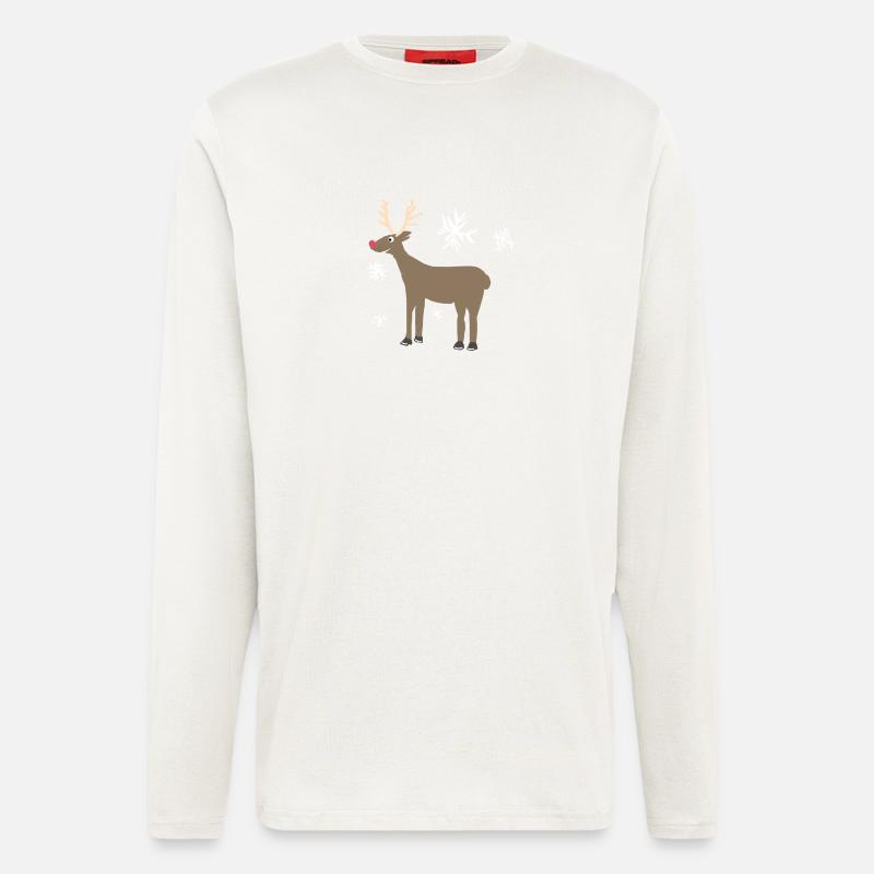 Rentier - Langarmshirt - made by SPREAD - OFF WHITE