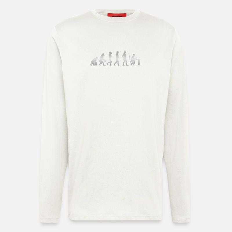 It's just Evolution - Gamer! - Langarmshirt - made by SPREAD  - OFF WHITE