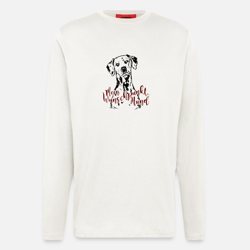 Dalmatiner - Wunschpunkt - Langarmshirt - made by SPREAD - OFF WHITE