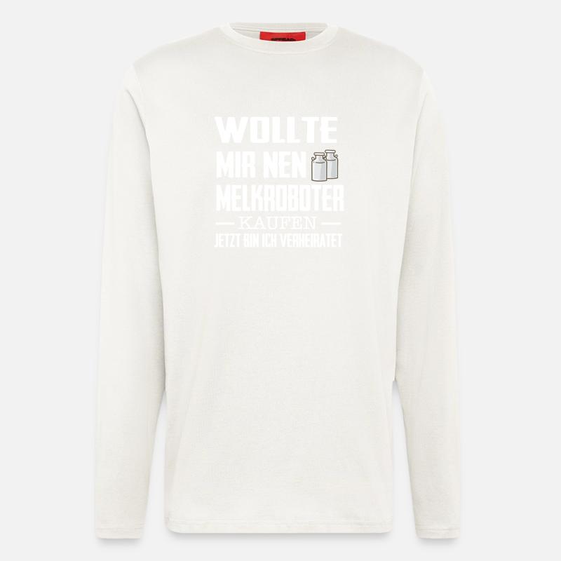 Melkroboter - Langarmshirt - made by SPREAD  - OFF WHITE