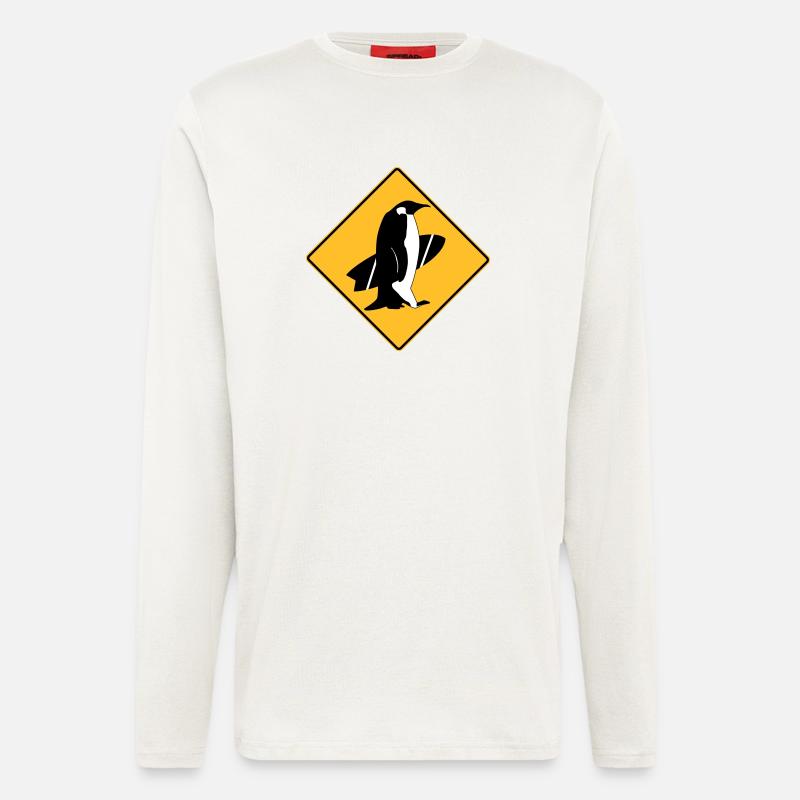 surfing_penguins - Langarmshirt - made by SPREAD  - OFF WHITE