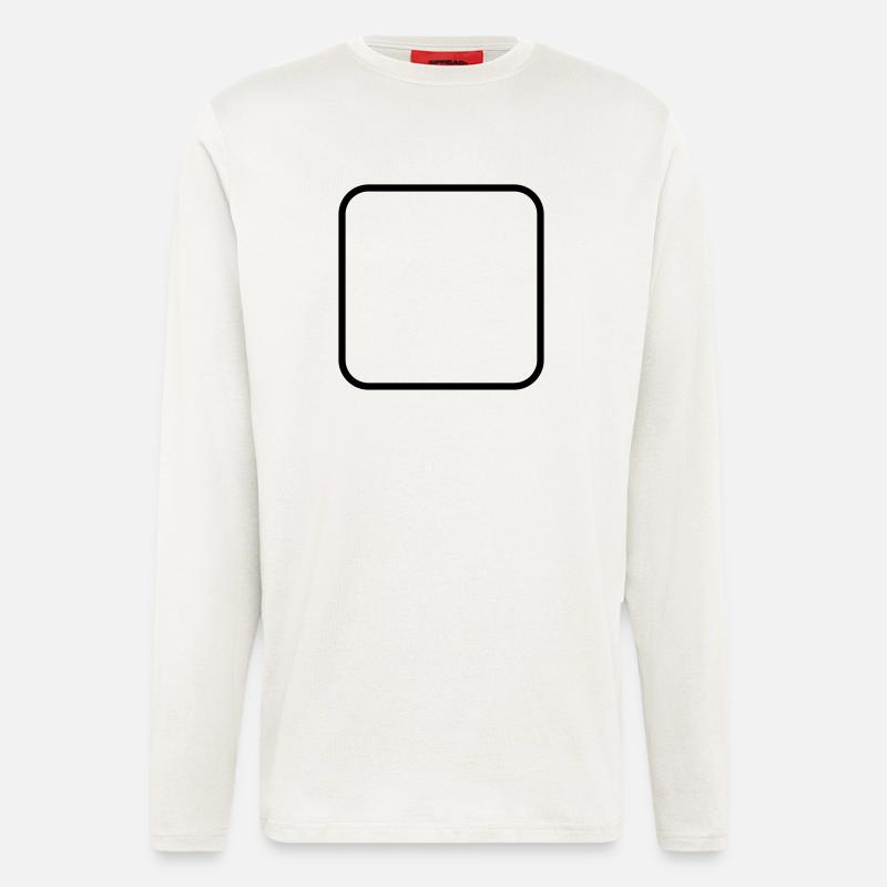 Quadrat nicht gefüllt run - Longsleeve - made by SPREAD  - OFF WHITE