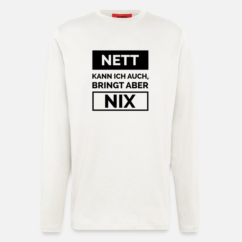 nett nix - Langarmshirt - made by SPREAD  - OFF WHITE