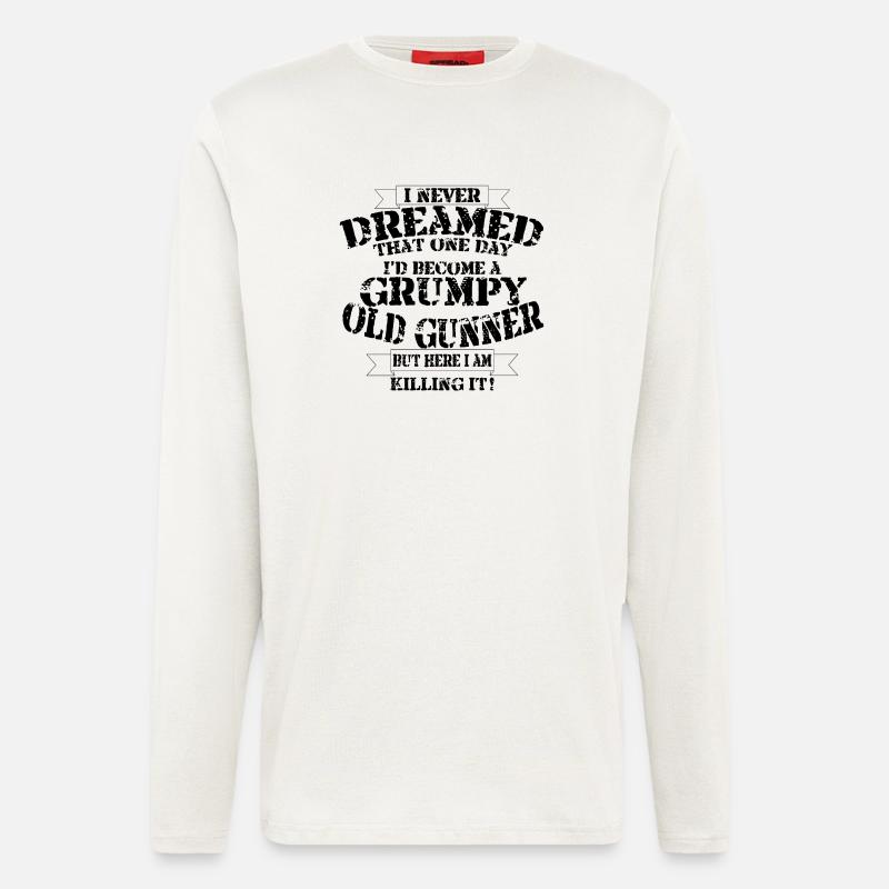 Grumpy Old Gunner - Longsleeve - made by SPREAD  - OFF WHITE