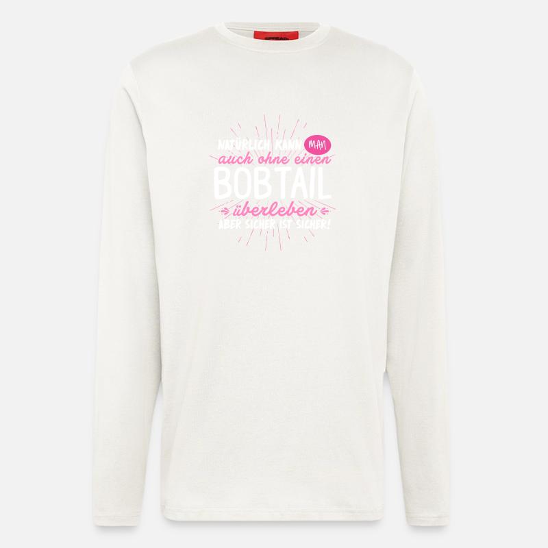 Niemals ohne BOBTAIL - Langarmshirt - made by SPREAD  - OFF WHITE