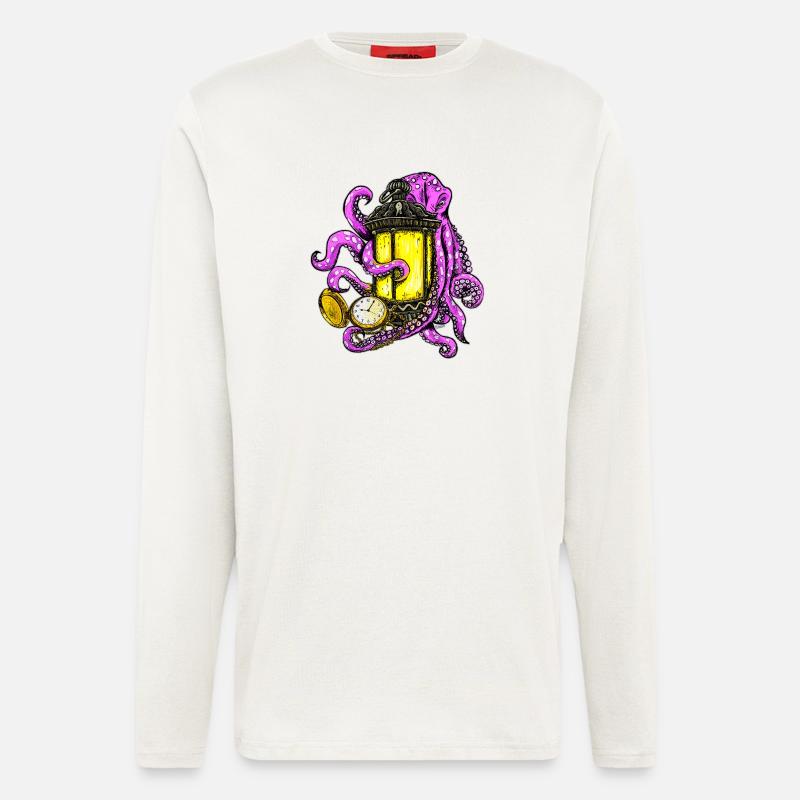 Octopus - Langarmshirt - made by SPREAD  - OFF WHITE