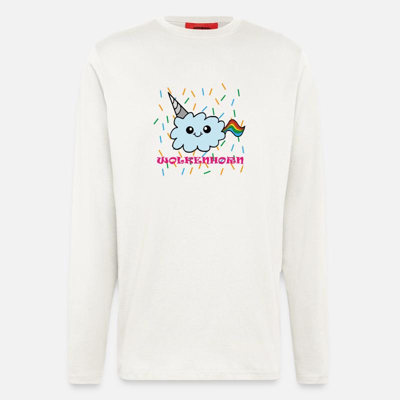 clouds Horn - Longsleeve - made by SPREAD  - OFF WHITE