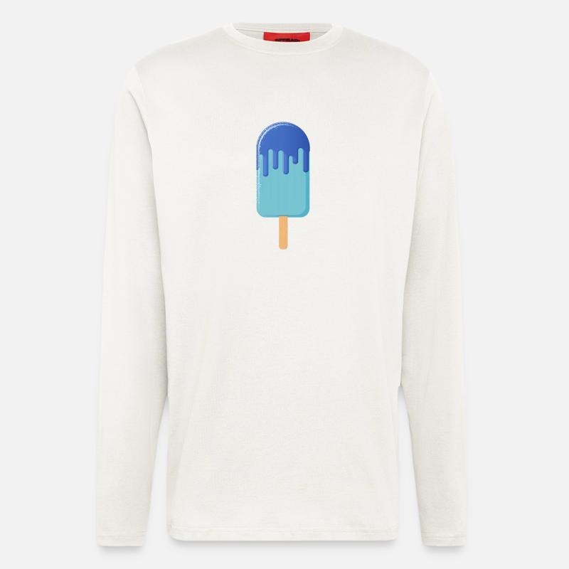 Eis am Stiel 003 AllroundDesigns - Langarmshirt - made by SPREAD - OFF WHITE