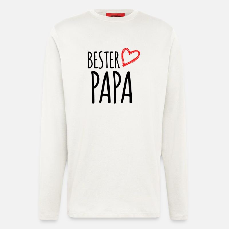 bester Papa - Langarmshirt - made by SPREAD  - OFF WHITE