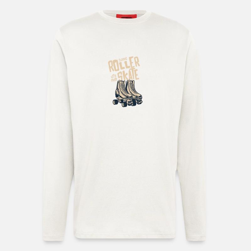 Classic Roller Skates - Langarmshirt - made by SPREAD  - OFF WHITE