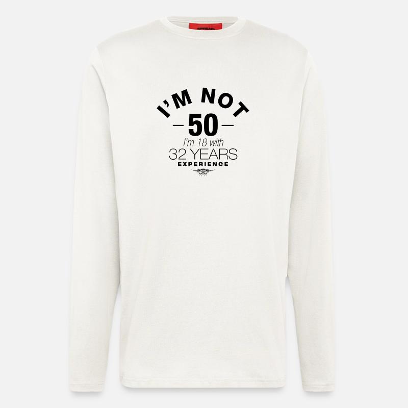 50. Geburtstag - Langarmshirt - made by SPREAD - OFF WHITE