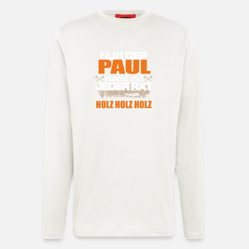 PAUL - Holz - Langarmshirt - made by SPREAD  - OFF WHITE
