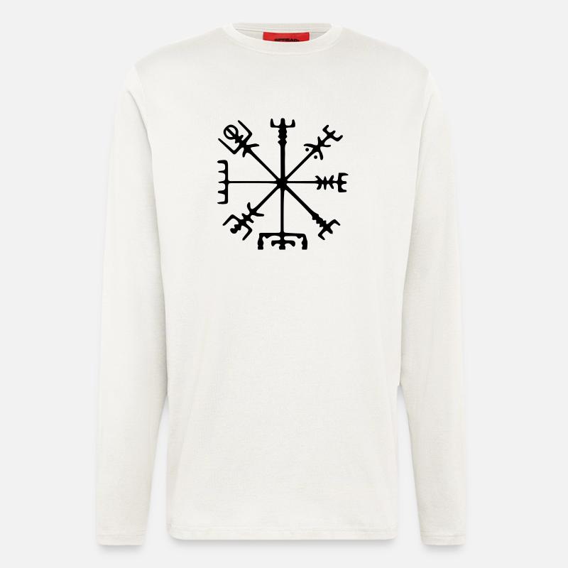 Viking compass - Langarmshirt - made by SPREAD  - OFF WHITE